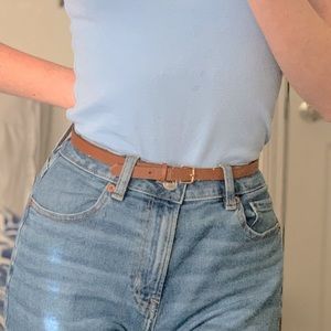 Thin small brown belt